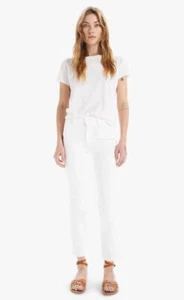 NWT $218 White The Mid Rise Dazzler Ankle Fairest Of Them All Jeans 34 - Picture 1 of 3