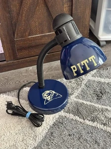 University of Pittsburgh Desk Lamp Adjustable Neck 15" High Metal Tested! - Picture 1 of 5