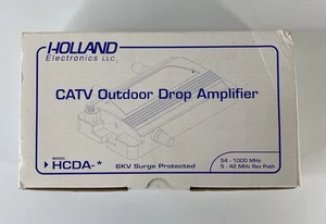 Holland CATV Outdoor Drop Amplifier Model HCDA-1 6KV Surge Protected - Picture 1 of 5