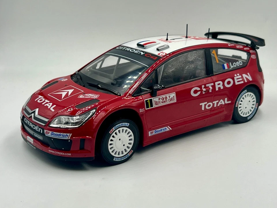 Citroen C4 WRC Rallye Loeb 2007 1/18 IXO/ALATAYA OVP - Bild 1 von 3