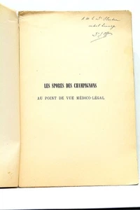  LIVRE ANCIEN ETUDE CHAMPIGNONS EMPOISONNEMENTS ACCIDENTELS ET CRIMINELS 1904 - Imagen 1 de 4