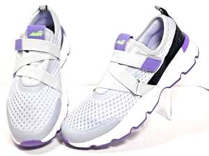 Sneakers Avia donna grigio e viola slip on memory foam taglia 10 - Foto 1 di 11