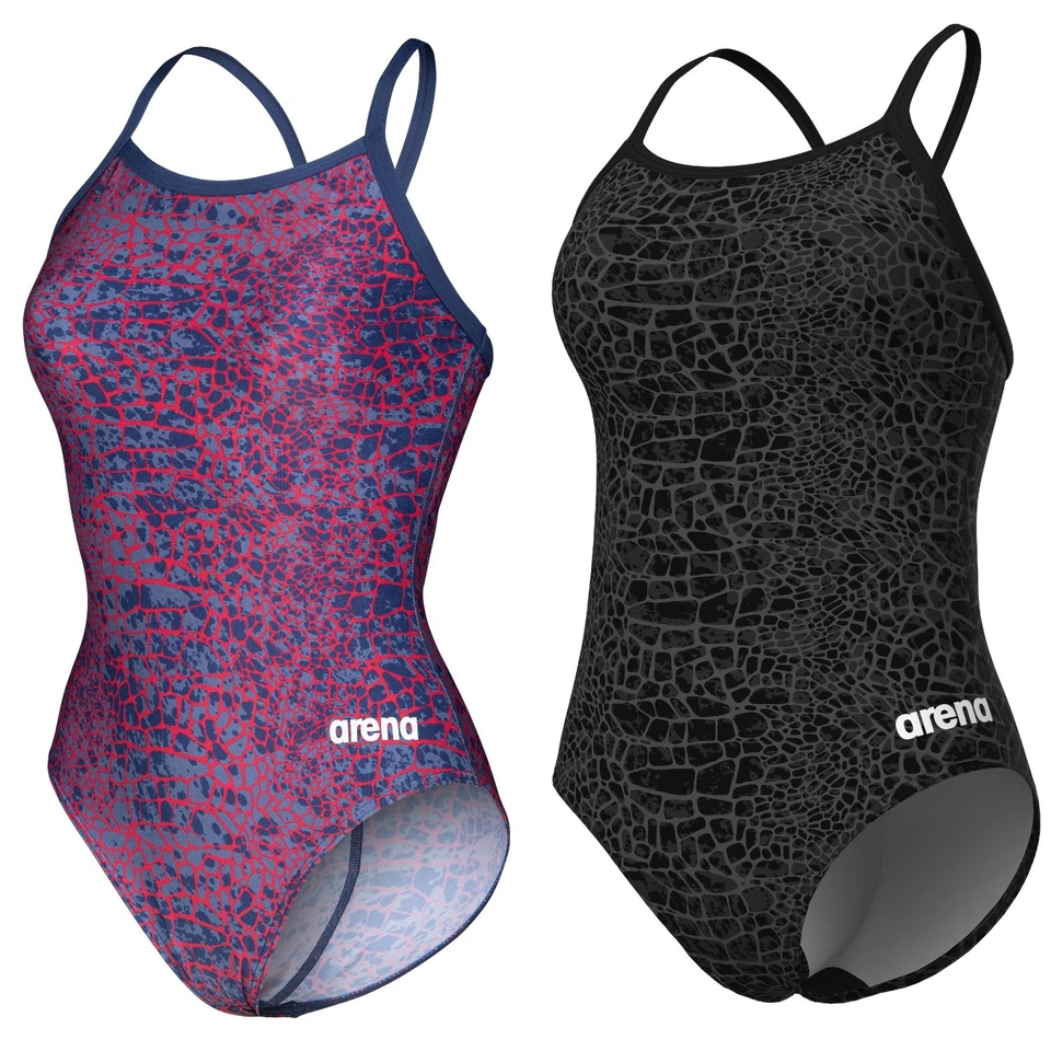 arena Snakeskin Lightdrop-Back Badeanzug Schwimmanzug einteiler Damen blickdicht - Bild 1 von 1