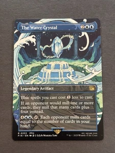 The Water Crystal 333 BORDERLESS-MTG Final Fantasy-NM-Regular Finish - Picture 1 of 2