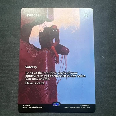 Ponder (Borderless) Non- Foil M Marvel Universe Eternal-Legal 13 NM - Image 1 of 4