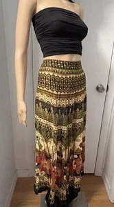 Farm Rio Samba geblümt Multi Maxi voller langer Rock Gr. Large - Bild 1 von 18