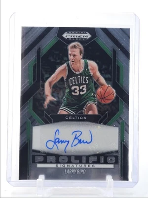 LARRY BIRD 2024-25 PANINI PRIZM BLACK PROLIFIC SIGNATURES AUTO Q3946 - image 1 of 2