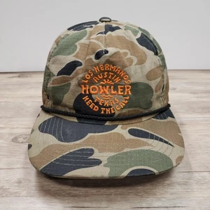 Howler Brothers Mütze Kappe Druckknopflasche Camouflage Austin Texas Los Hermanos Seil Herren - Bild 1 von 10