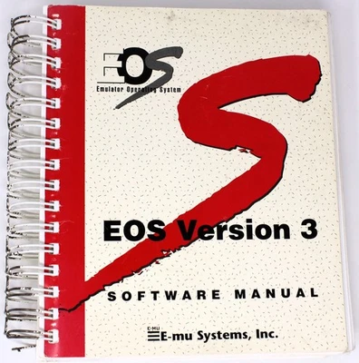 E-mu Systems EOS Emulador Sistema Operativo EOS Versión 3 Software Manual 1997 Foto 1 de 2