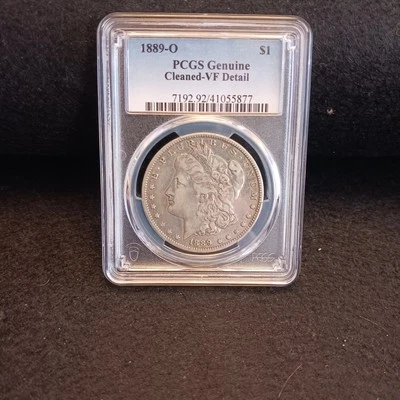 1889-O Morgan Dollar | PCGS Genuine, VERY FINE Details, Cleaned - Image 1 of 2