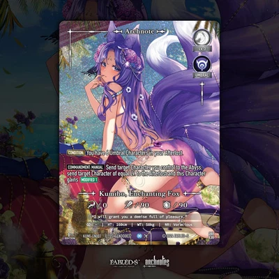Fabled Sagas TCG - Kumiho, Enchanting Fox (Mystic) - Near Mint - KUMI-EN001 - Image 1 of 2