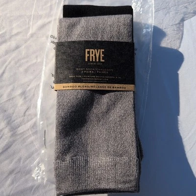 Frye Women's Bamboo Boot Sock - Ash Black (2 Pack) Women's Size 5-10 - Image 1 of 4