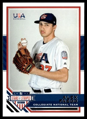 2017 Panini Stars and Stripes Alex Faedo USA #9 - Image 1 of 2