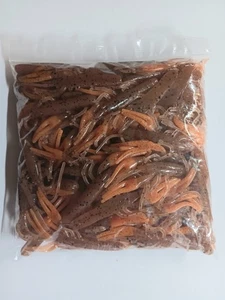 1 Pack Of 100 Zoom Big Critter Craw 5" Pumpkin Orange Claw - Picture 1 of 1