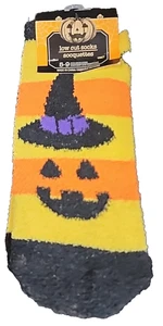 Halloween Candy Corn Strega Calzini Taglio Basso Soccette Multicolore Taglia 5-9 (T12) - Foto 1 di 5
