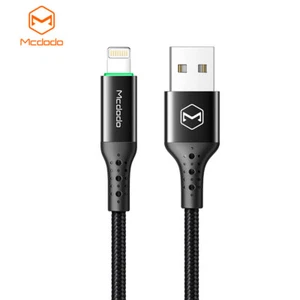 Auto Power Off LED Cable Charger Cord for iPhone 14 13 12 11 XS Pro Max SE 8 iPa - Picture 1 of 13