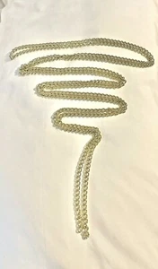 108” Strand/Wrap Necklace Chain Link Gold Tone Women’s Vintage Retro Jewelry - Picture 1 of 3