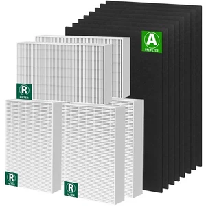 6 Pack HPA300 HEPA Filter Replacement R with 8 Pack Activated Carbon Filter A... - Picture 1 of 8