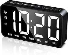 Super Extra Loud Digital Alarm Clock Bed Shaker Vibrating for Heavy Sleeper Deaf
