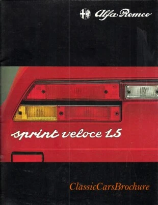 Brochure Depliant Alfa Romeo Alfasud Sprint Veloce 1.5 1980 ITALIANO 22 pagine - Immagine 1 di 4