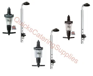 Optics Home Bar 25 35 50ml Beaumont Solo Spirit Dispenser & 1 Litre Wall Bracket - Picture 1 of 4