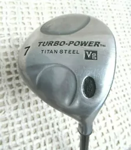 TURBO POWER Titan Steel Vg 7 Wood 42.5" RIGHT HANDED ~ Reg Flex Graphite Shaft - Picture 1 of 9