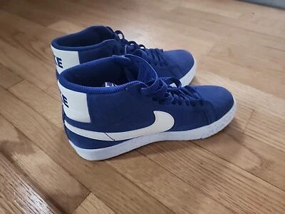 Nike SB Zoom Blazer Medio - Azul Real Profundo Gamuza Para Hombre Talla 4 EE. UU. 864349-403 Foto 1 de 4