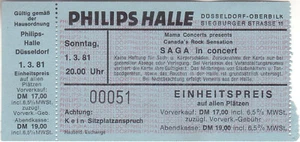 Saga in concert 1981 - Bild 1 von 1