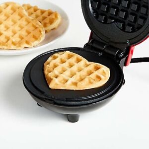 DASH Mini Waffle Heart Maker Machine for Individuals  Paninis  Hash Browns 4 In.