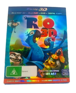 Rio "Party Edition" 3D & 2D & DVD+ Digital - Loads of Features (Reg B- Blu Ray) - Picture 1 of 7