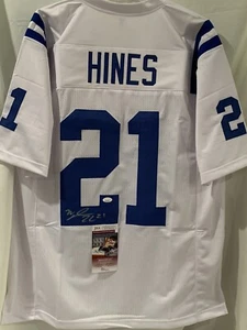 Nyheim Hines White Signed Football Jersey Indianapolis Colts Autograph JSA COA - Picture 1 of 6