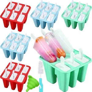 72 Pcs Silicone Ice Lolly Molds Reusable Popsicle Maker Homemade Frozen Ice - Picture 1 of 7