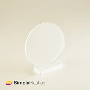 Perspex® Laser Cut Frosted Clear Acrylic Plastic Disc Circle - Picture 1 of 2