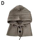 Winter Knitted Hat Gloves Set Warm Thicken Balaclava Imitation Cashmere Gx O7k2