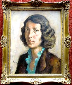 Karl OERTEL Karlsruhe 1890-1979 Portrait Frau Mädchen Qualität Sammlerstück! - Picture 1 of 9