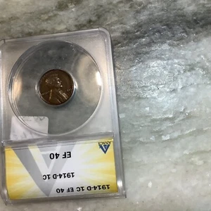 1914-D Lincoln Wheat Penny XF 40 - Picture 1 of 2