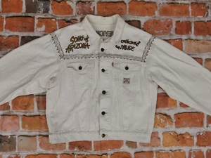 Chevignon Conquista Vaqueros Vintage Chaqueta Rodeo Blanco Talla:L Punta Top - Imagen 1 de 9