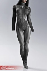 1:6 Strumpfhosen Stretch schwarz Spinne Kleidung Requisiten Set Modell Spielzeug passt 12 Zoll TBL Körper - Bild 1 von 5