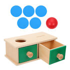  Hölzern Schublade Ziel Box Kleinkind Baby Sensorisches Spielzeug Holzspielzeug