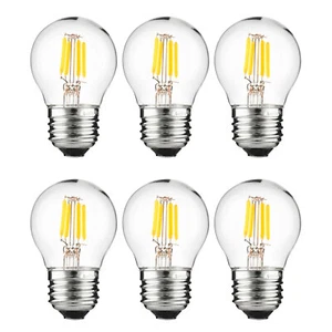 6PK G16 LED Globe Light Bulb, Dimmable Edison Bulb, 3W (25W), 2700K, 250LM, E26 - Picture 1 of 1