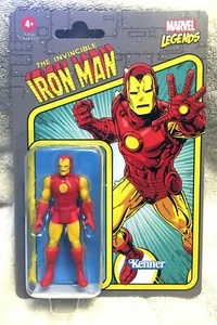 INVINCIBLE IRON MAN marvel legends retro KENNER vintage 2021 ironman 3.75" NEW - Picture 1 of 1