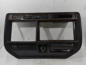 1995-1997 Toyota Land Cruiser Radio Dash Bezel Heater Control Trim Woodgrain OEM - Bild 1 von 12