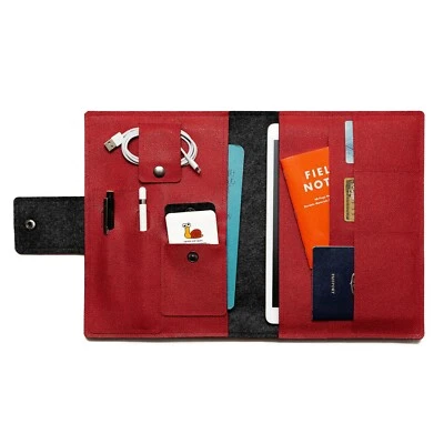 Handmade iPad Folio Case with Apple Pencil Holder & Keyboard Pocket - Image 1 of 4