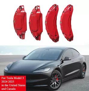 Brake Caliper Covers for Tesla Model 3 2024 2025 Highland AMERICAN VERSION - Picture 1 of 11