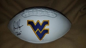 DANA HOLGORSEN WEST VIRGINIA MOUNTAINEERS SIGNED LOGO FOOTBALL W/COA - Picture 1 of 6