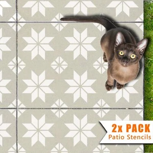2x Rechteck 90x60cm Garten Terrasse Schablonen für Beton Bodenplatten - Leksand - Bild 1 von 2