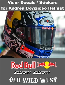 Visor Decals Stickers for Andrea Dovizioso Helmet - Picture 1 of 1