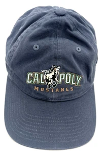 NEW Cal Poly Mustangs Adidas Embroidered Adjustable Campus Grey Cap Hat - Picture 1 of 8