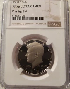 1983-S NGC PF70 ULTRA CAMEO KENNEDY HALF DOLLAR *** RARE PRESTIGE SET *** - Picture 1 of 6
