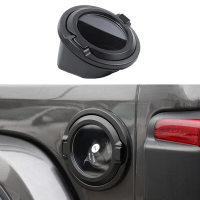 Filler Gas Cap Cover Fuel Tank Door For Jeep Wrangler JL JLU 18+ Transparent Cap Foto 1 de 4